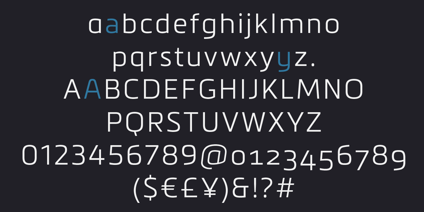 Przykład czcionki Metronic Pro Semi Bold