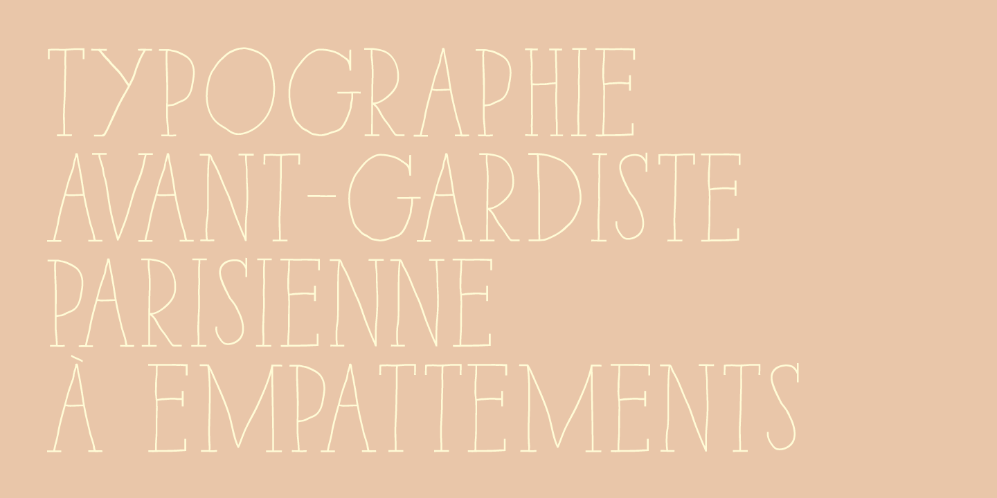 Przykład czcionki Paris Serif Ornaments