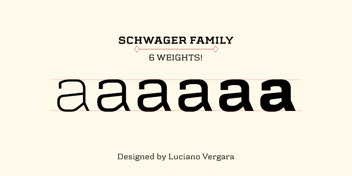 Przykład czcionki Schwager Medium Italic