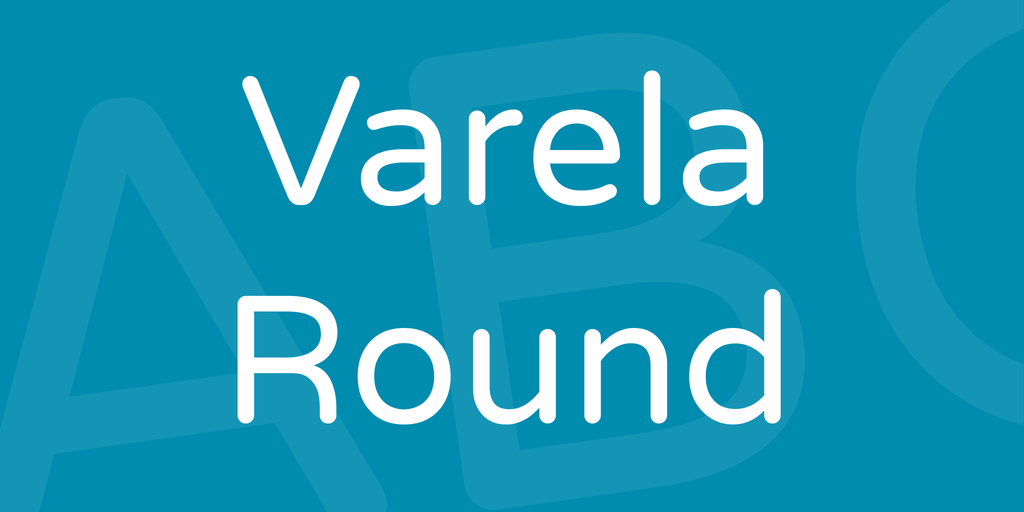 Przykład czcionki Varela Round