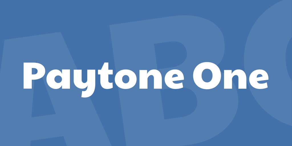 Przykład czcionki Paytone One Regular