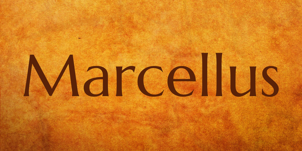 Przykład czcionki Marcellus