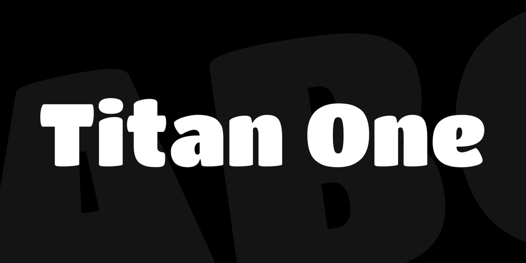Przykład czcionki Titan One