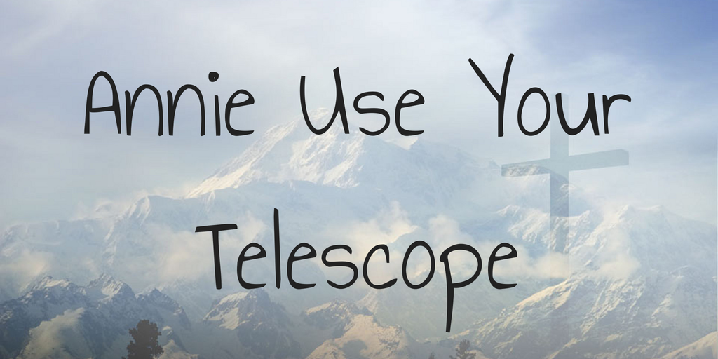 Przykład czcionki Annie Use Your Telescope