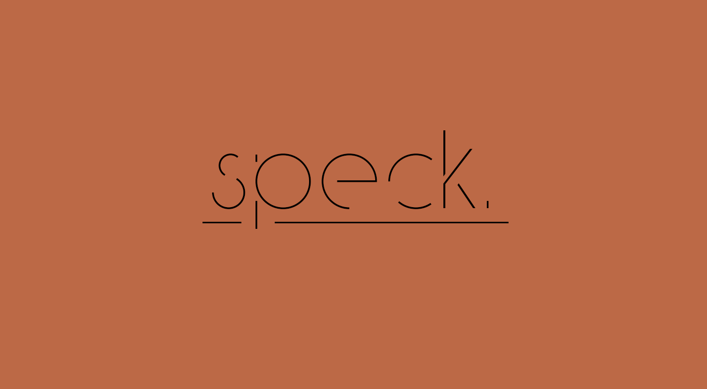 Przykład czcionki Speck Display