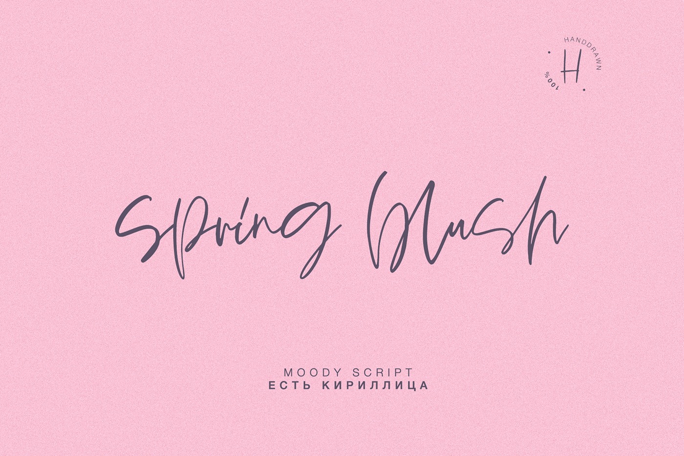 Przykład czcionki Spring blush Svg