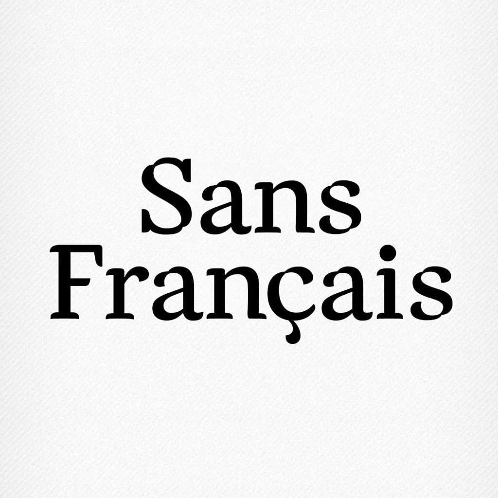Przykład czcionki Sans Francais
