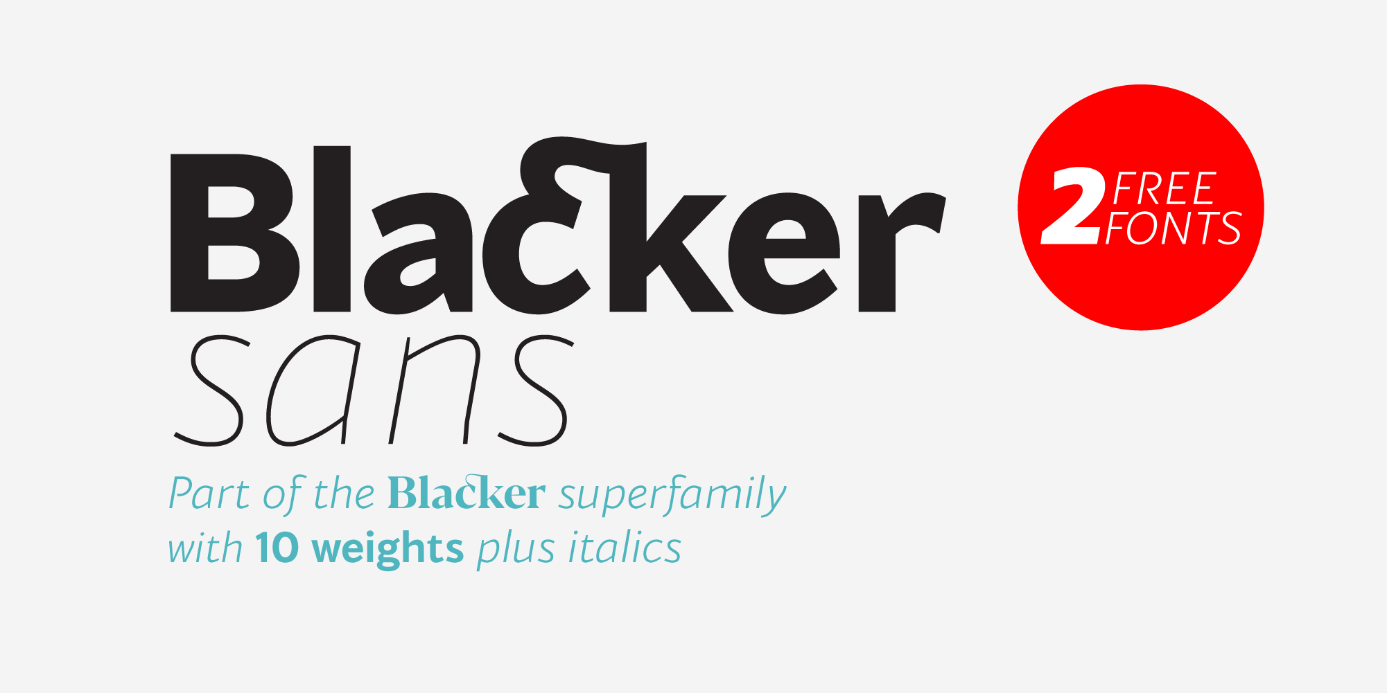 Przykład czcionki Blacker Sans