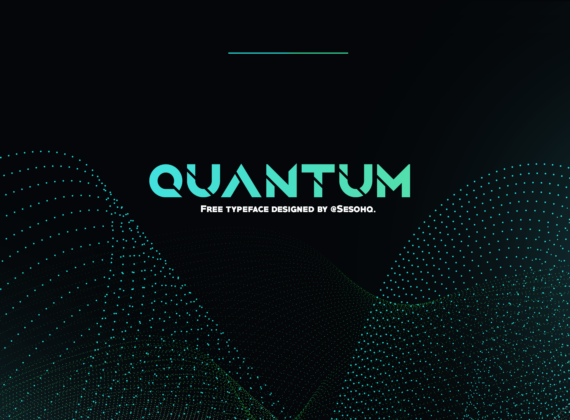 Przykład czcionki Quantum Regular