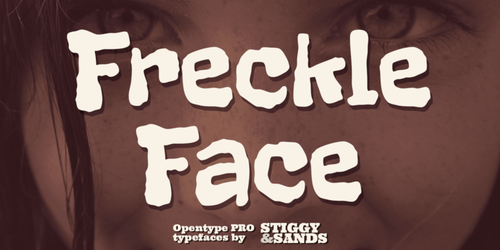 Przykład czcionki Freckle Face