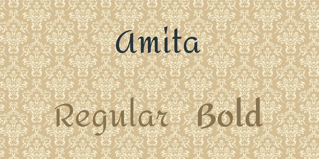 Przykład czcionki Amita