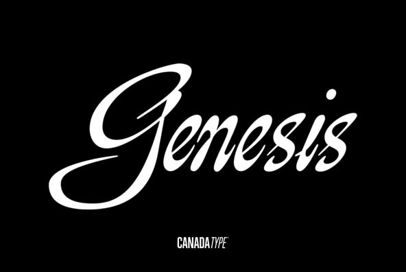 Przykład czcionki Genesis Sans 