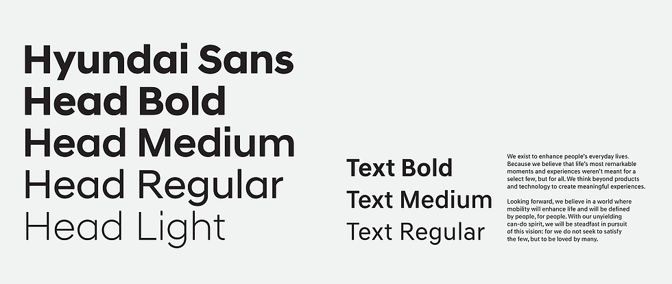 Przykład czcionki Hyundai Sans Bold Italic