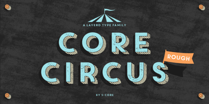 Przykład czcionki Core Circus 2D Pierrot 1