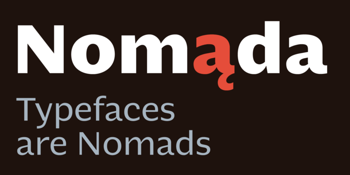 Przykład czcionki Nomada