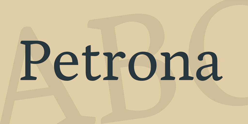 Przykład czcionki Petrona