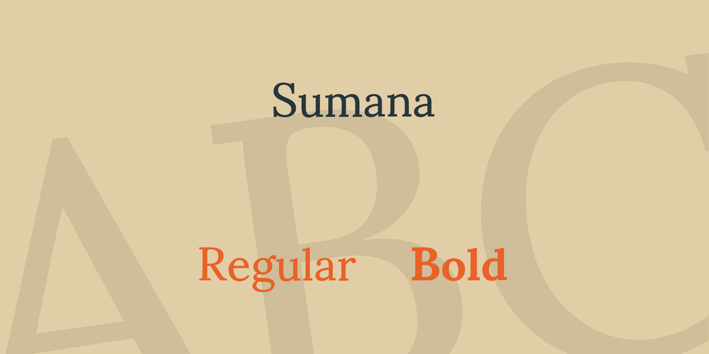 Przykład czcionki Sumana