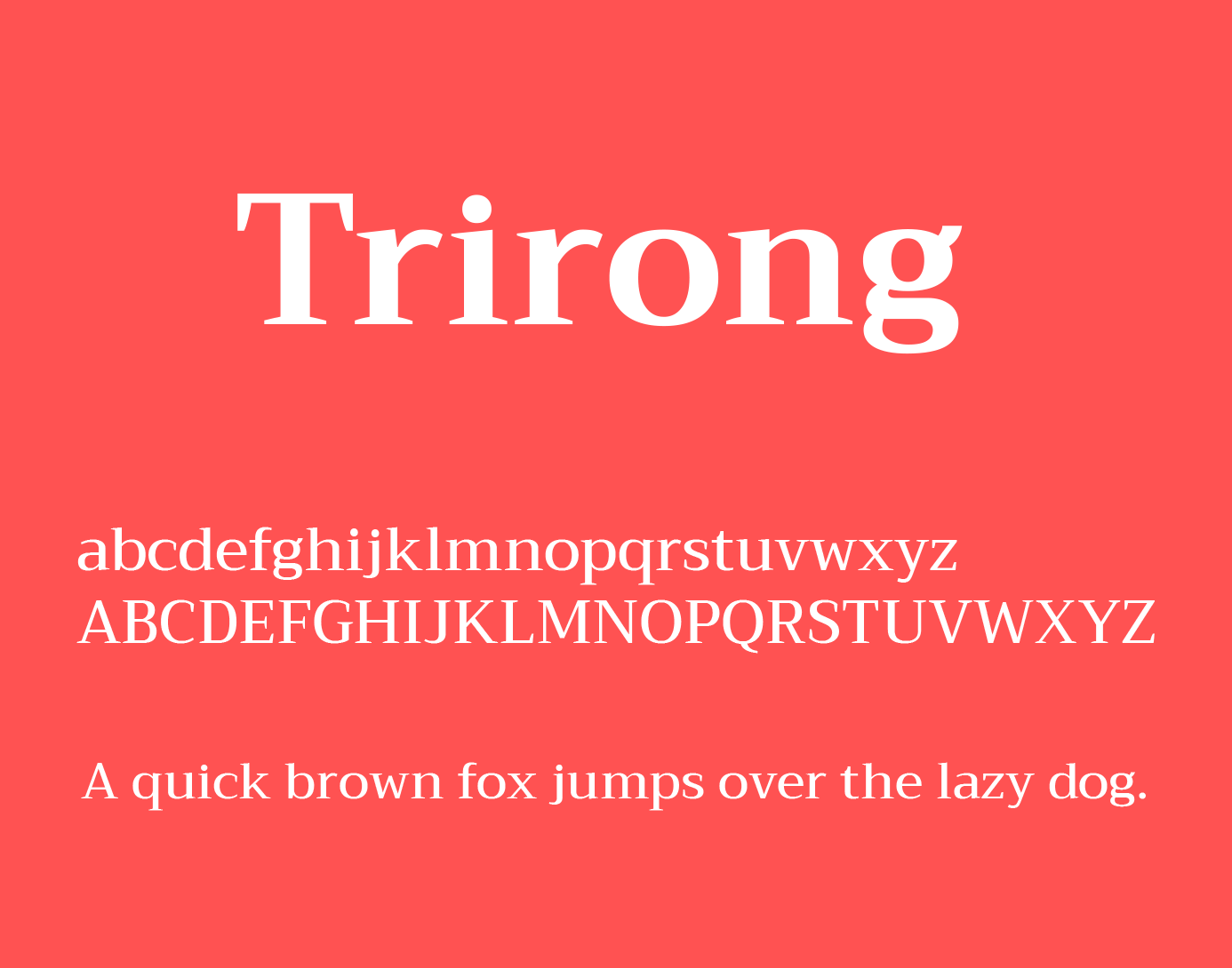Przykład czcionki Trirong