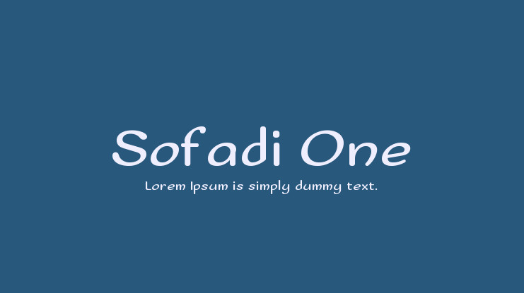 Przykład czcionki Sofadi One