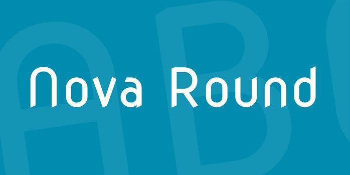 Przykład czcionki Nova Round