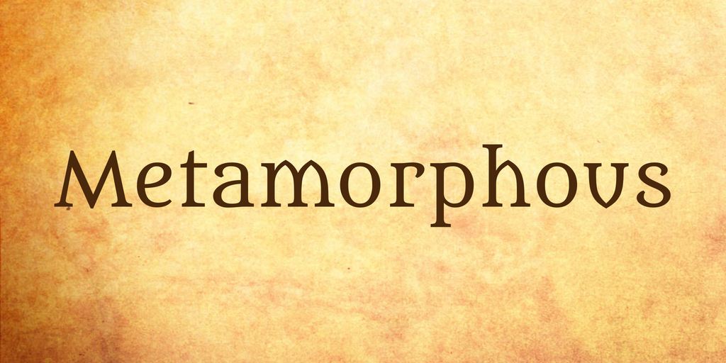 Przykład czcionki Metamorphous
