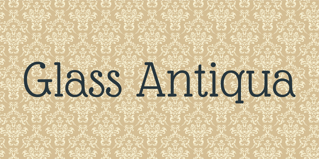Przykład czcionki Glass Antiqua