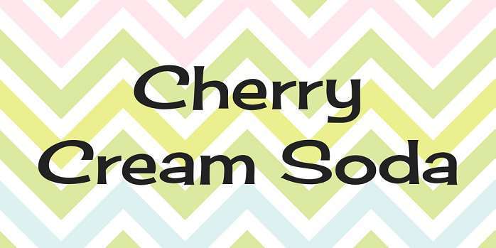 Przykład czcionki Cherry Cream Soda