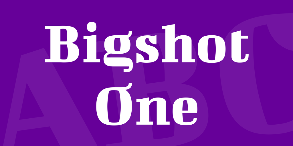 Przykład czcionki Bigshot One
