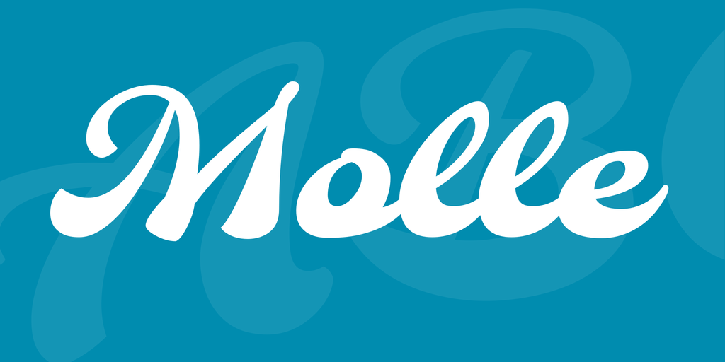 Przykład czcionki Molle Regular