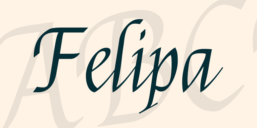 Przykład czcionki Felipa