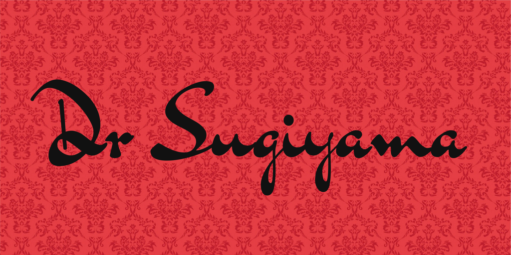 Przykład czcionki Dr Sugiyama
