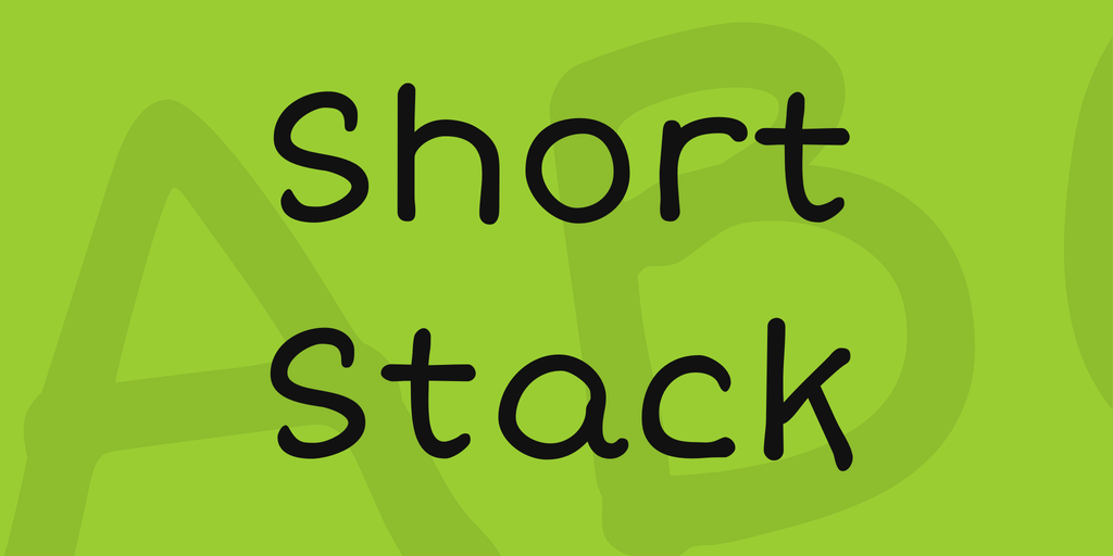 Przykład czcionki Short Stack