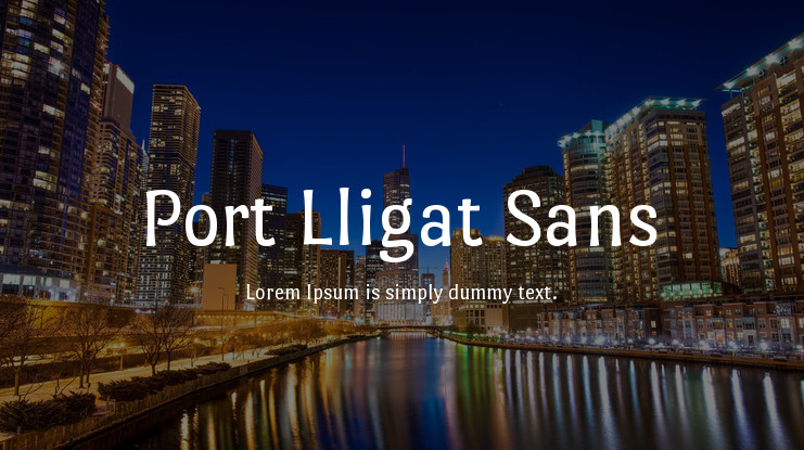 Przykład czcionki Port Lligat Sans