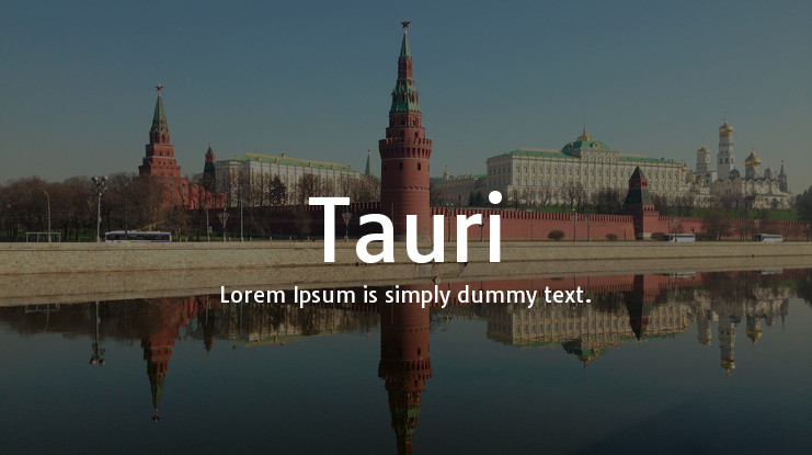 Przykład czcionki Tauri