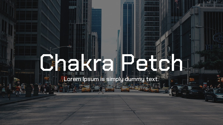 Przykład czcionki Chakra Petch SemiBold Italic