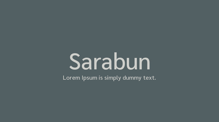Przykład czcionki Sarabun Medium