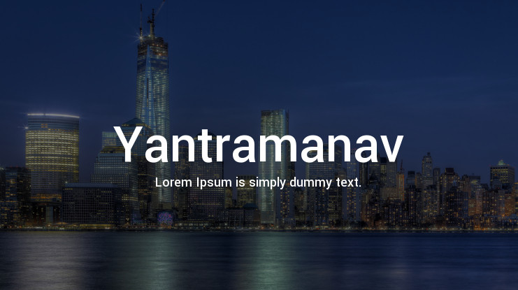 Przykład czcionki Yantramanav Medium