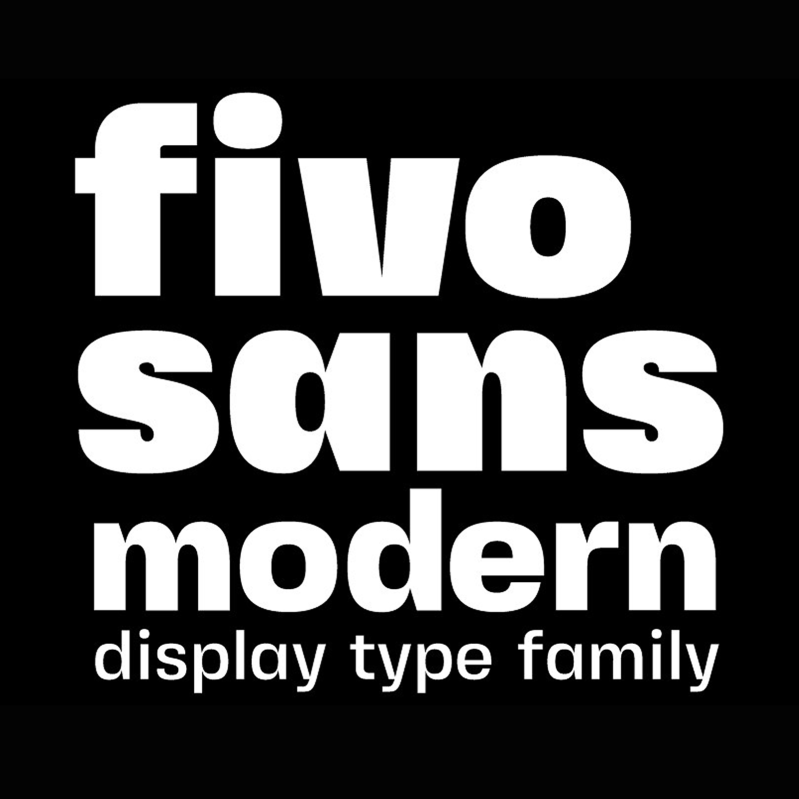Przykład czcionki Fivo Sans Modern