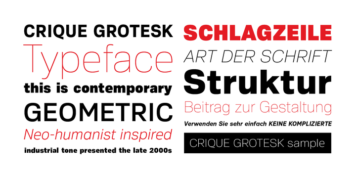 Przykład czcionki Crique Grotesk Thin Italic