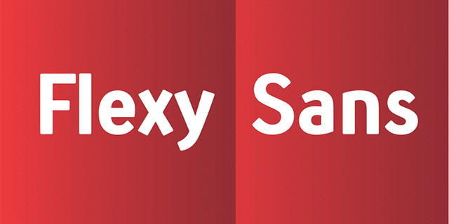 Przykład czcionki Flexy Sans