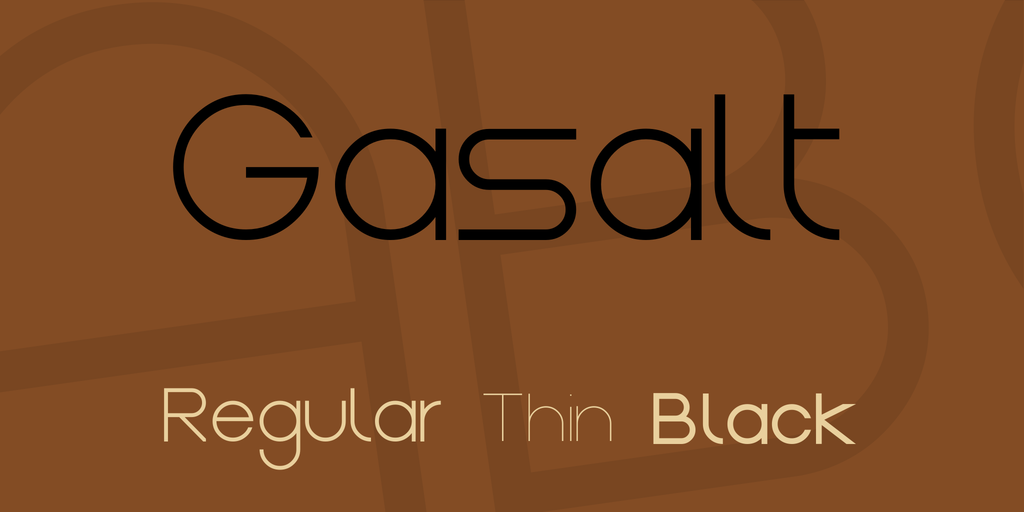 Przykład czcionki Gasalt Regular