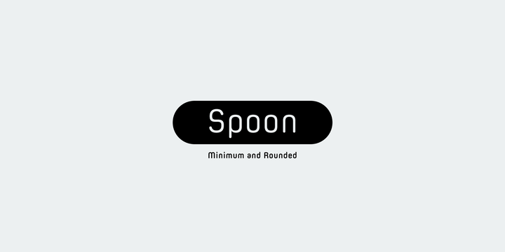 Przykład czcionki Spoon