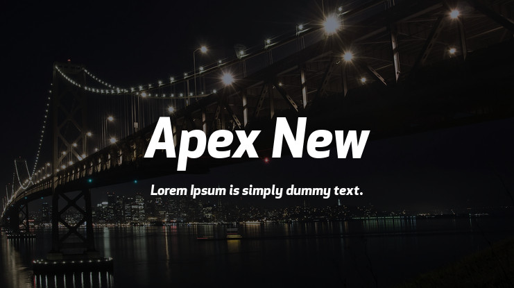 Przykład czcionki Apex New