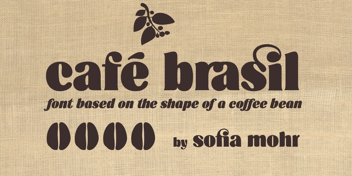 Przykład czcionki Cafe Brasil