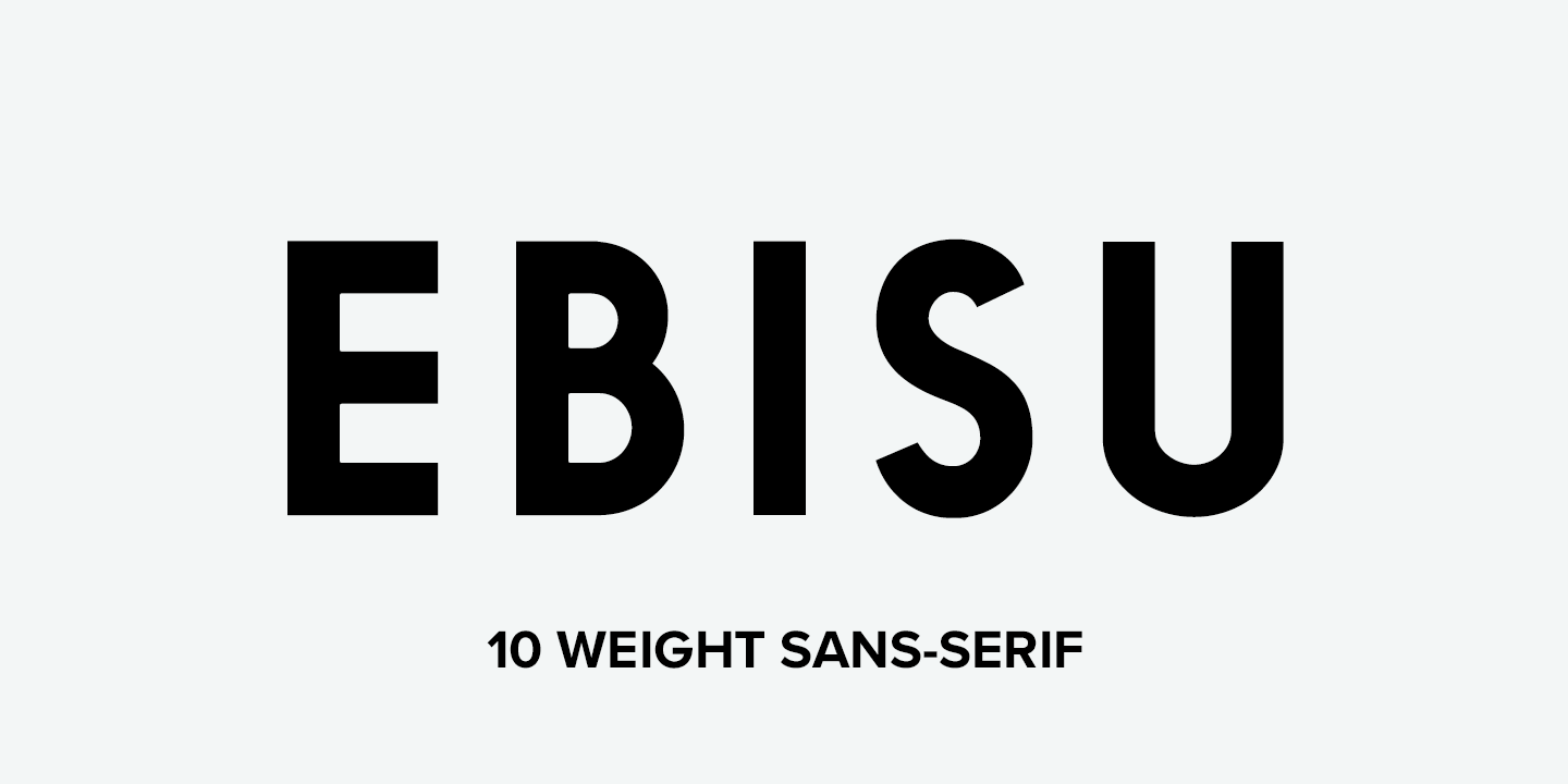 Przykład czcionki Ebisu Bold Oblique