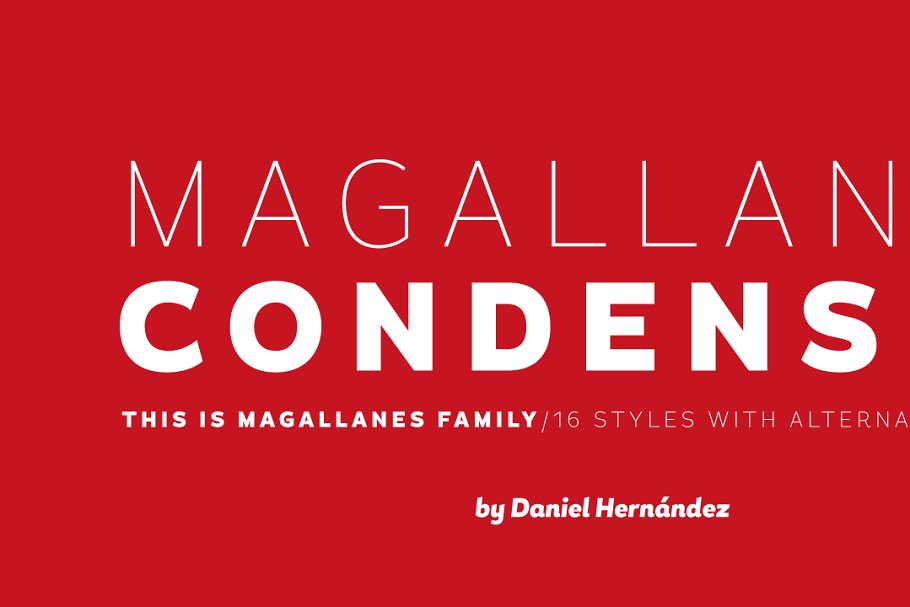 Przykład czcionki Magallanes Cond Medium