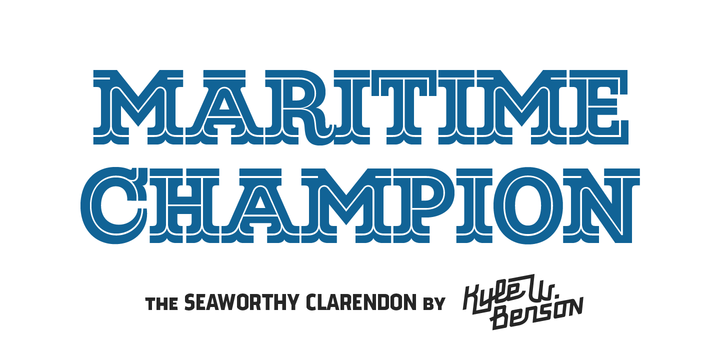 Przykład czcionki Maritime Champion Semi Bold