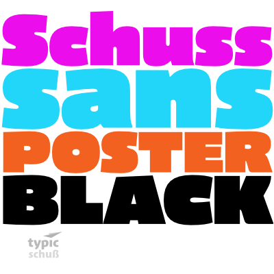 Przykład czcionki Schuss Sans CG Poster