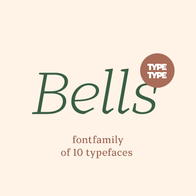 Przykład czcionki TT Bells Thin Italic