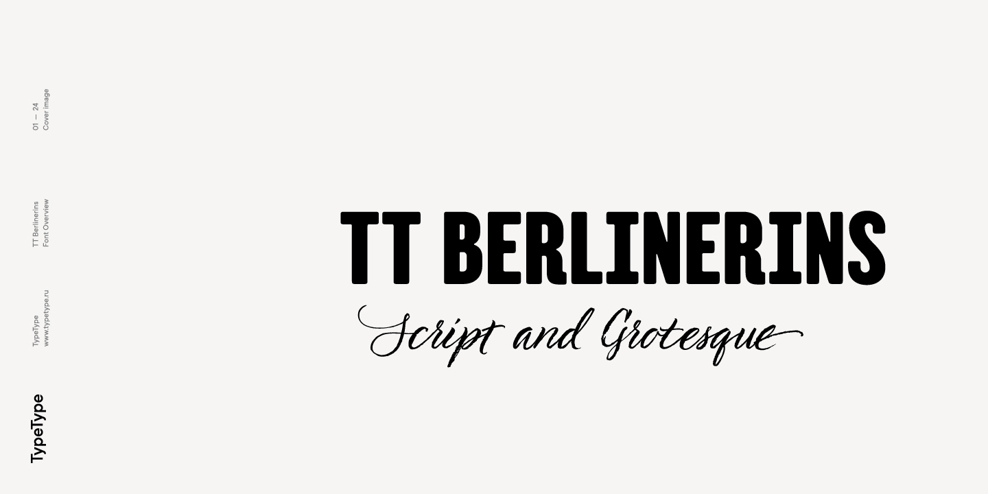 Przykład czcionki TT Berlinerins Script
